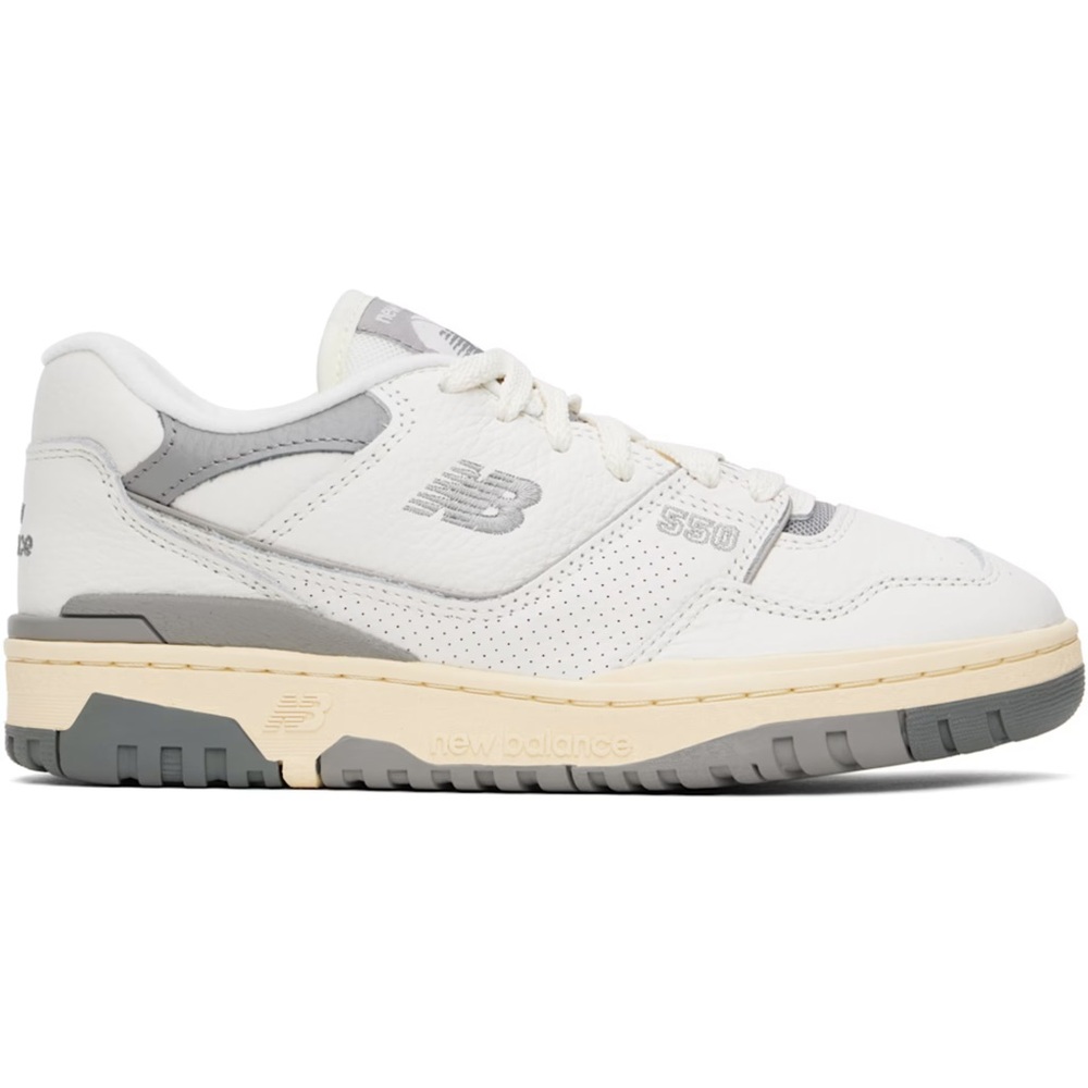 NEW BALANCE
White & Gray 550 Sneakers
